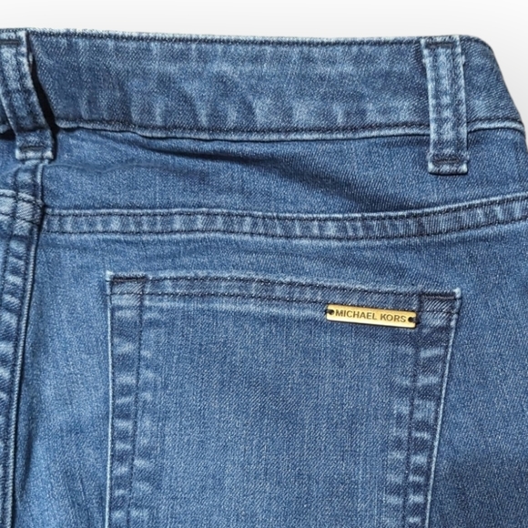 Michael Kors Izzy Skinny Jeans,Blue Whiskered and Frayed,SZ 2 - Picture 7 of 9